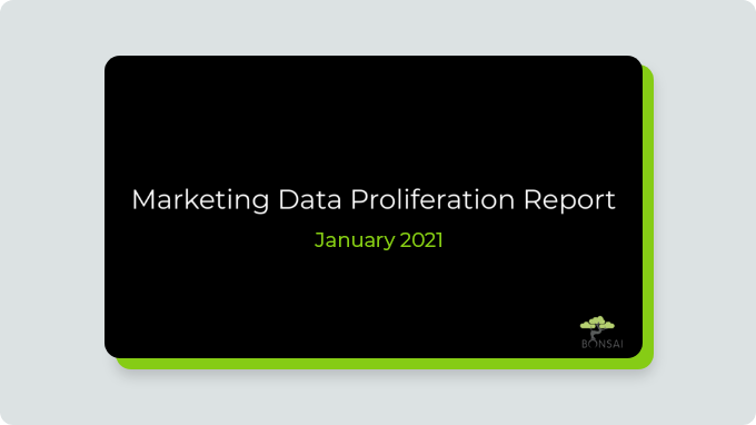 Marketing Data Proliferation Report January 2021